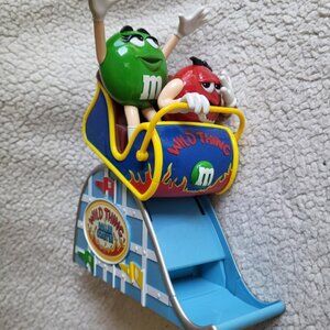 M&M's Wild Thing Roller Coaster Red Green Figure Candy Dispenser, 2nd Edition